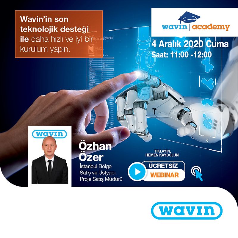 Wavin Türkiye, 2021’in son webinarı ile takipçilerinin karşısına çıkıyor