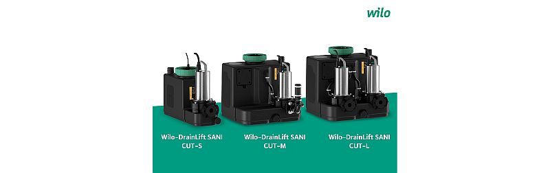 Wilo'nun Gelişmiş Ürünü DrainLift SANI CUT-S/M/L 