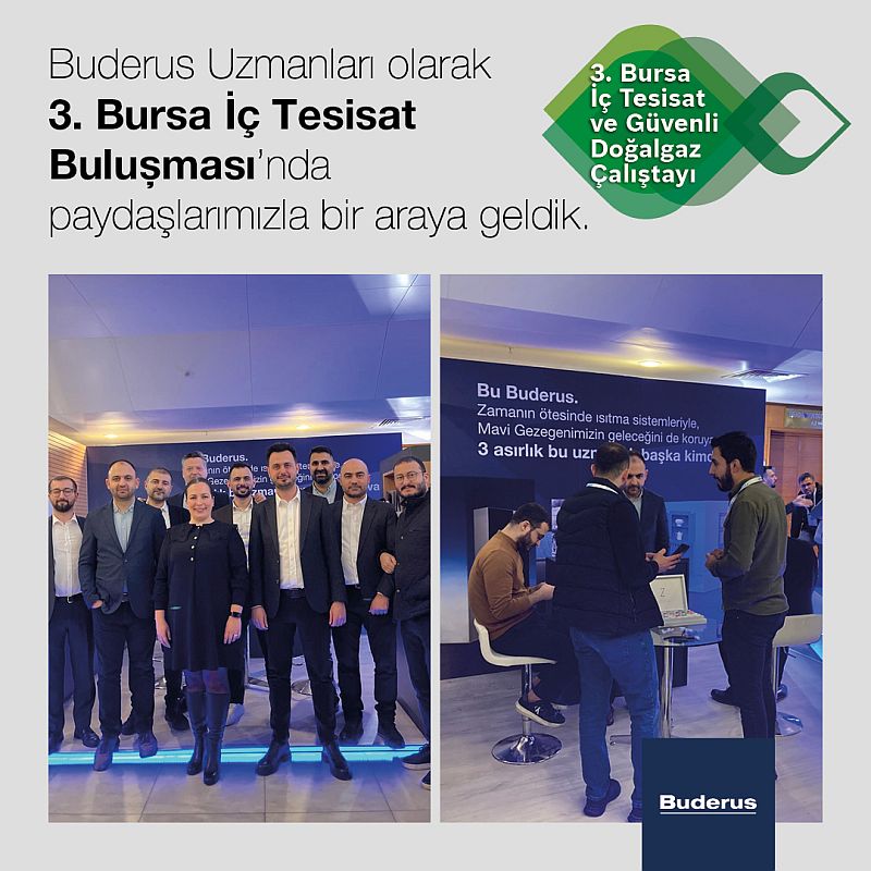 Buderus, ‘İç Tesisat Buluşması’na bu yıl da destek verdi