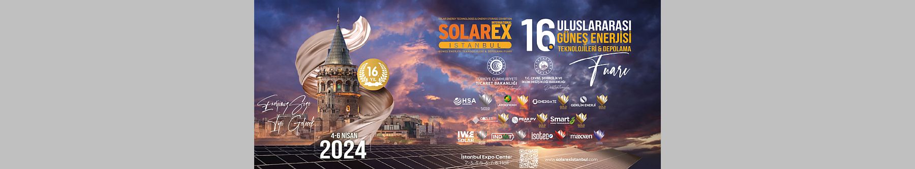 16. Solarex İstanbul, 4-5-6 Nisan 2024 İstanbul Fuar Merkezi’nde