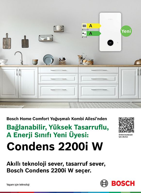 Bosch Home Comfort’un en yeni kombisi: Condens 2200i W