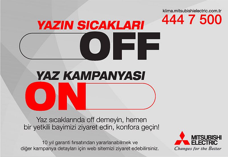 Yazın keyfini şimdi çıkarın: Mitsubishi Electric’in Klima Kampanyasını Kaçırmayın