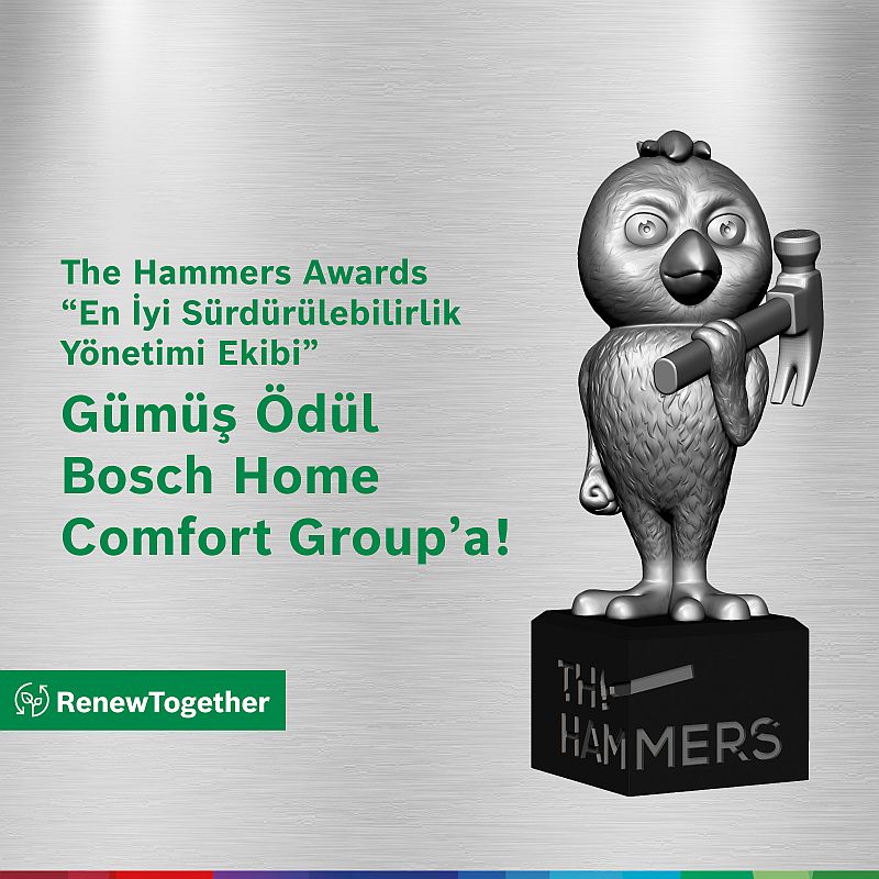 Bosch Home Comfort Group’a Hammers’dan Gümüş Ödül