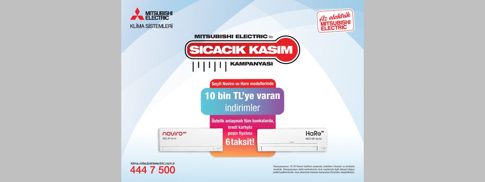 Mitsubishi Electric Klimalarda “Sıcacık Kasım” fırsatları