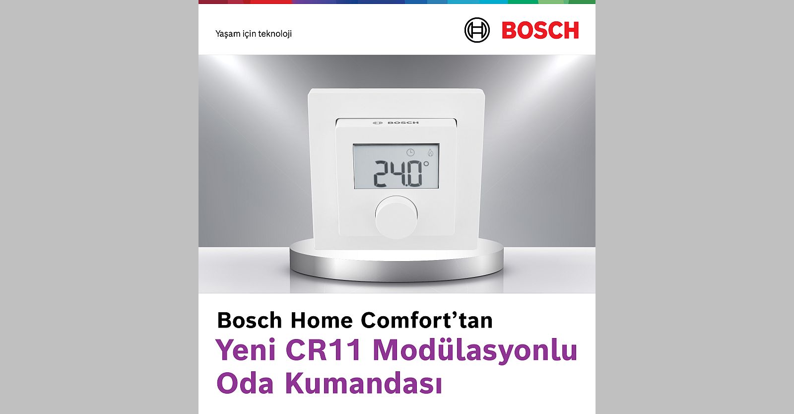 Bosch Home Comfort Group’un yeni modülasyonlu oda kumandası ile yüksek konfor ve tasarruf imkanı