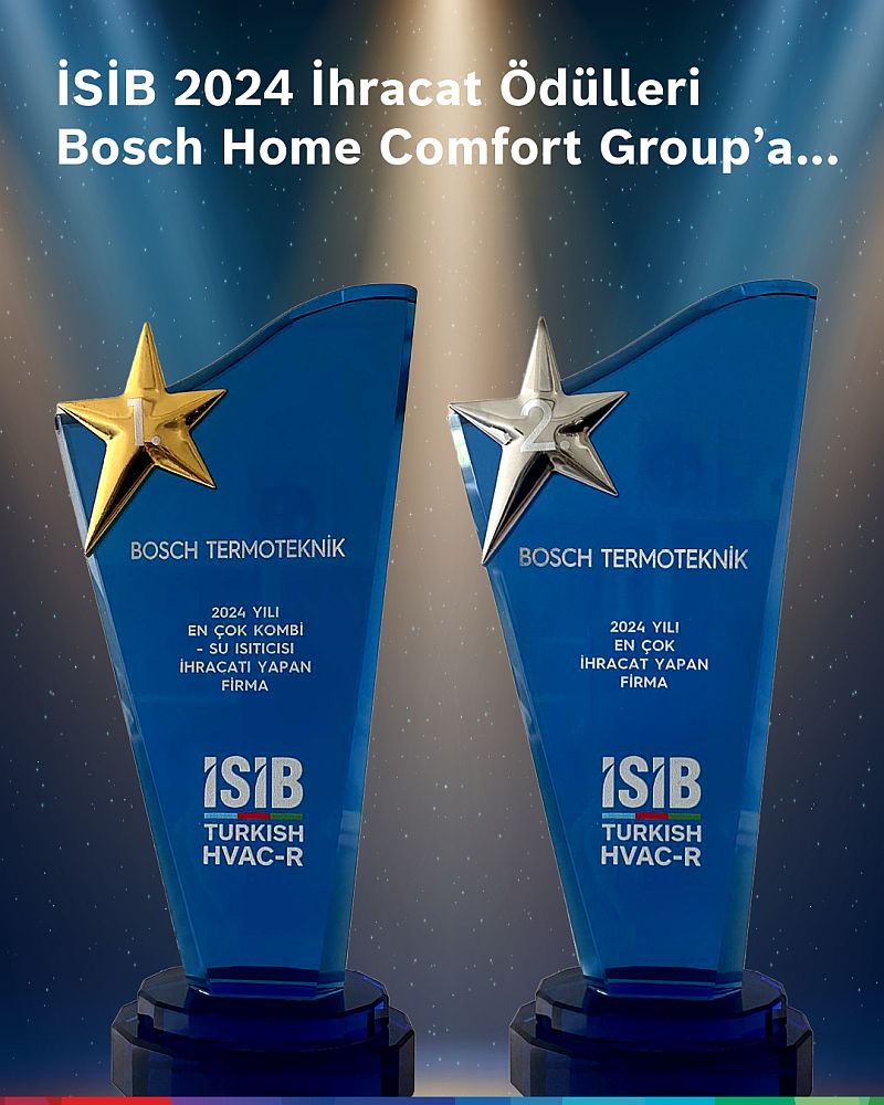Bosch Home Comfort Group’a İhracatın Liderleri Ödülleri’nden Çifte Başarı