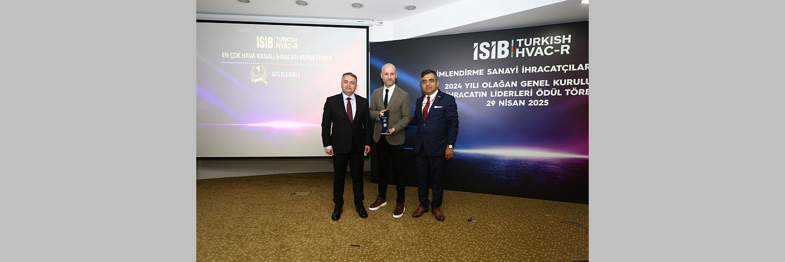 İSİB “Yılın En Çok Hava Kanalı İhracatı Yapan Firma” Ödülü AFS’nin Oldu