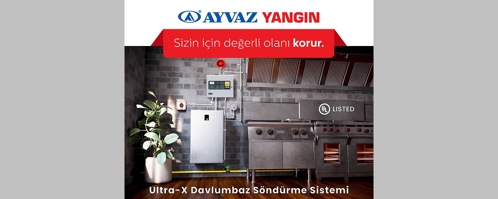 Ayvaz Yangın’dan Yeni Ürün: “Ultra-X Davlumbaz Söndürme Sistemi”