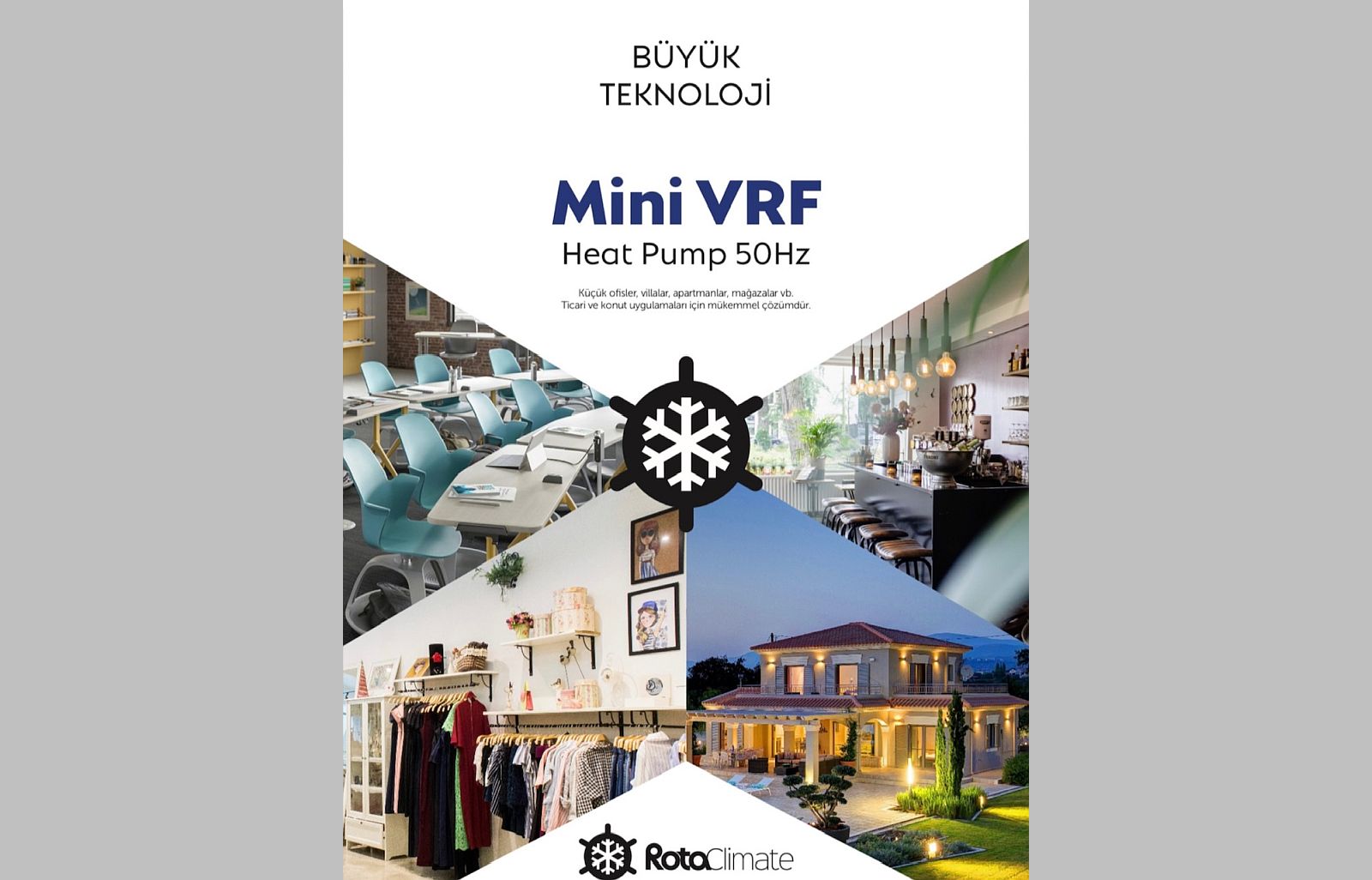 ROTA Mini VRF Klimalar İle 64 İç Üniteyi Tek Bir Kontrol İle Yönetebilirsiniz