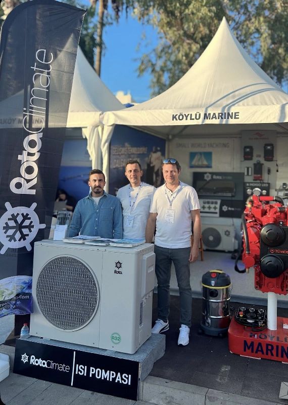 Büyütmek için resme tıklayın ROTA KLİMA Isı Pompasını Bodrum Fuarı'nda Tanıttı